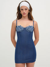 Denim Hearts Slip Dress