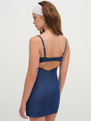 Denim Hearts Slip Dress