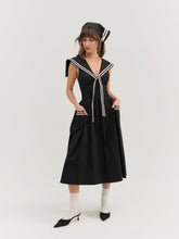 Helena Poplin Collared Midi Dress