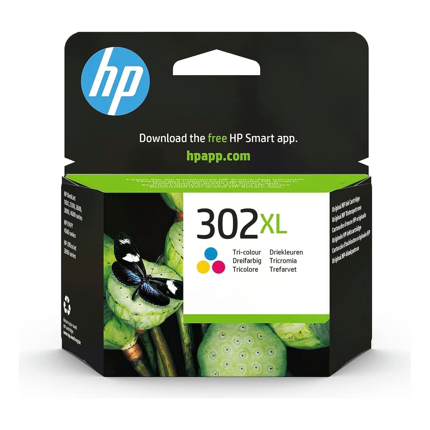 Buy HP,HP F6U67AE 302XL High Yield Original Ink Cartridge, Tri-color, Single Pack - Gadcet UK | UK | London | Scotland | Wales| Ireland | Near Me | Cheap | Pay In 3 | Toner & Inkjet Cartridges