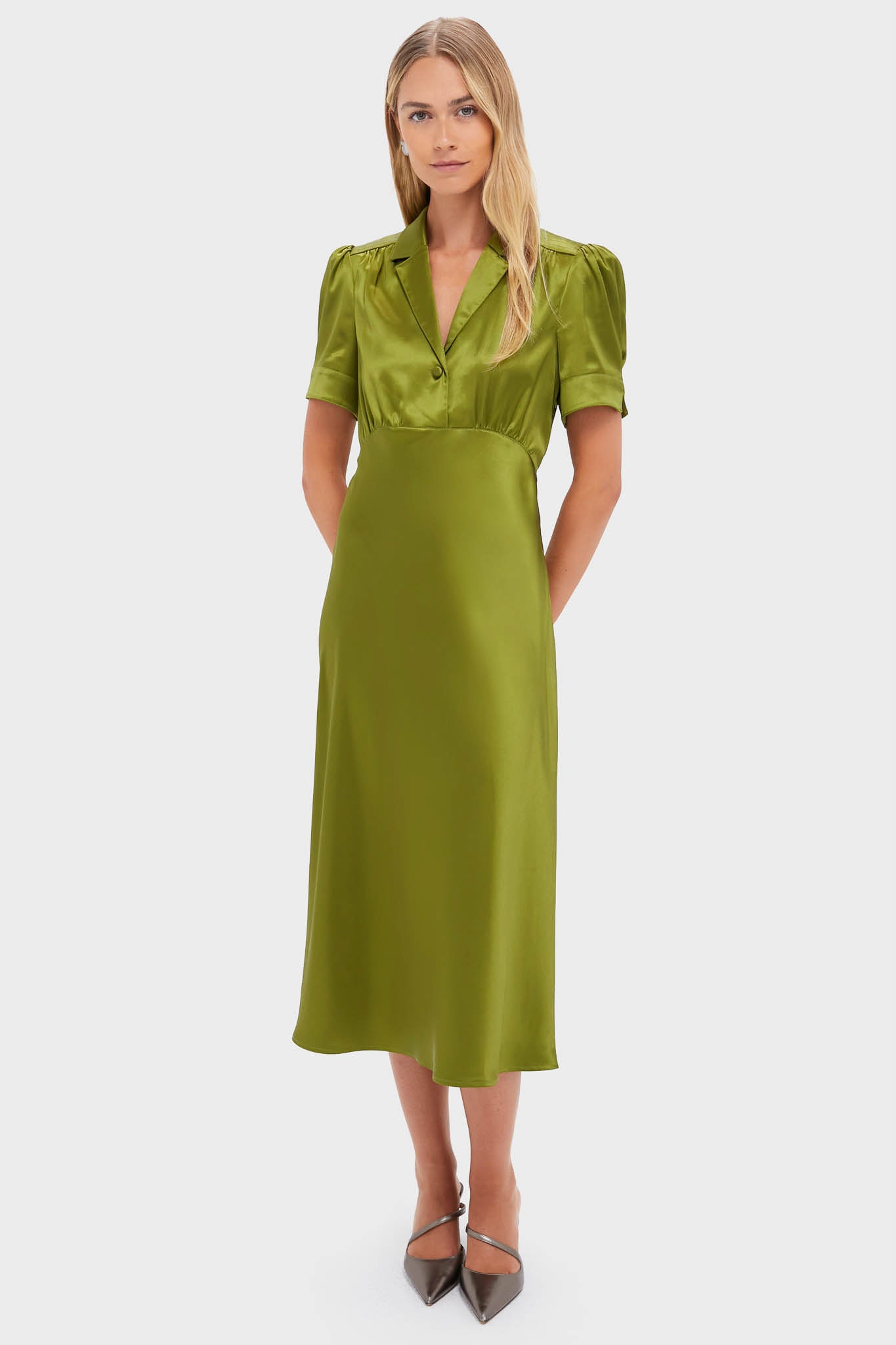 Woodbine Satin Bellamy Dress