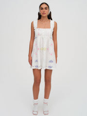 Andrea Embroidered Mini Dress