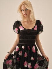 Midnight Garden Maxi Dress
