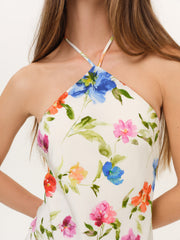 Tropical Bloom Mini Dress