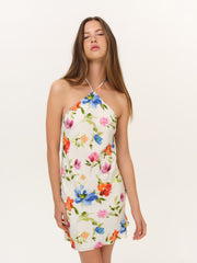 Tropical Bloom Mini Dress