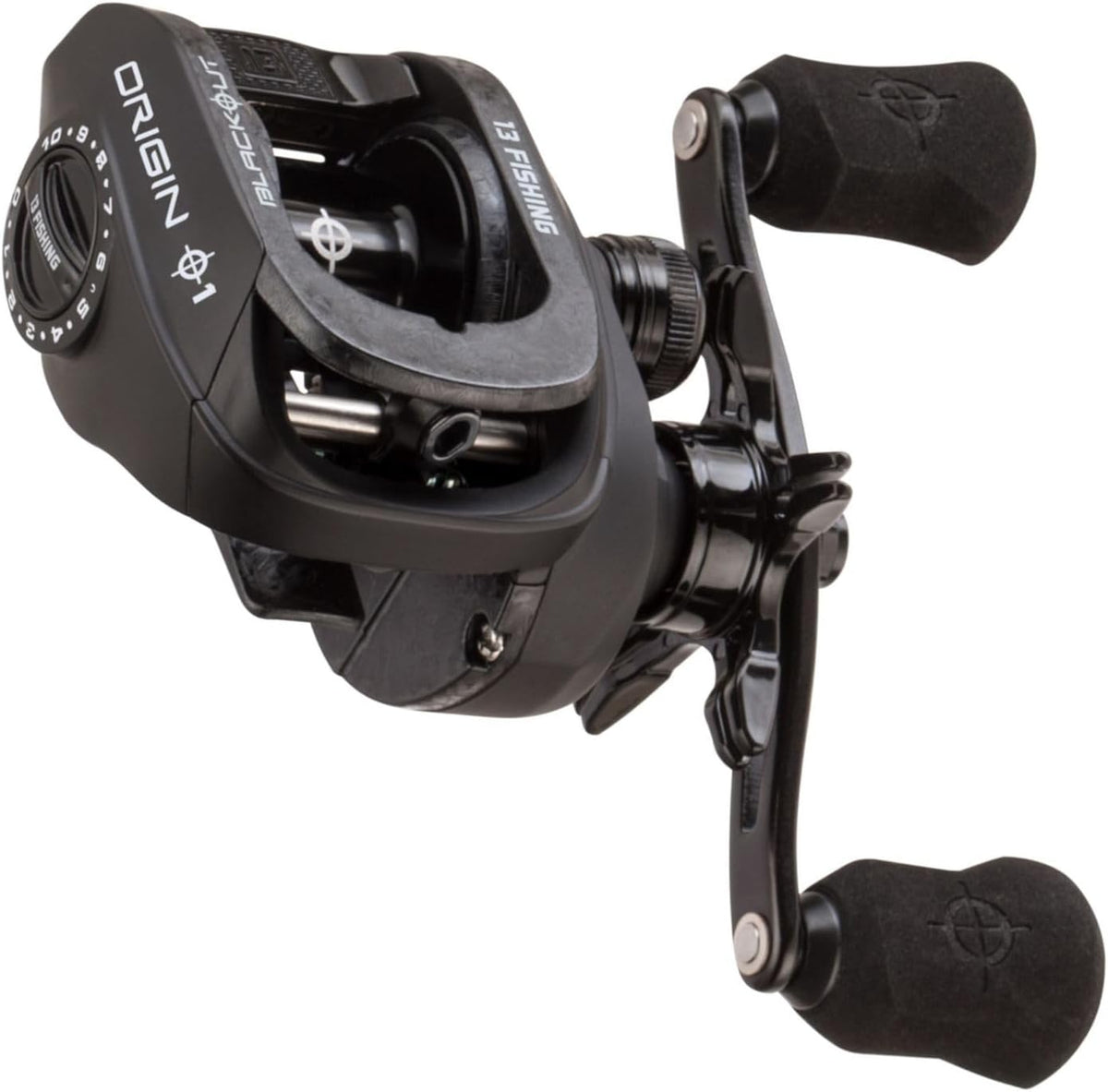 13 Fishing - Origin O1 Blackout - Baitcast Reels - 7.3:1 Gear Ratio