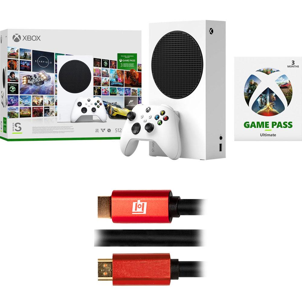 Microsoft Xbox Series S 512 GB - Starter Bundle with 3 Month Game Pass  and HDMI Cable