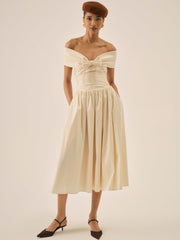 Emalie Off-Shoulder Midi Dress