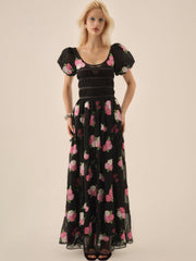 Midnight Garden Maxi Dress