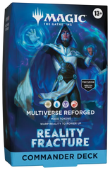 Magic: The Gathering Reality Fracture Commander Deck - Multiverse Reforged frontjes.